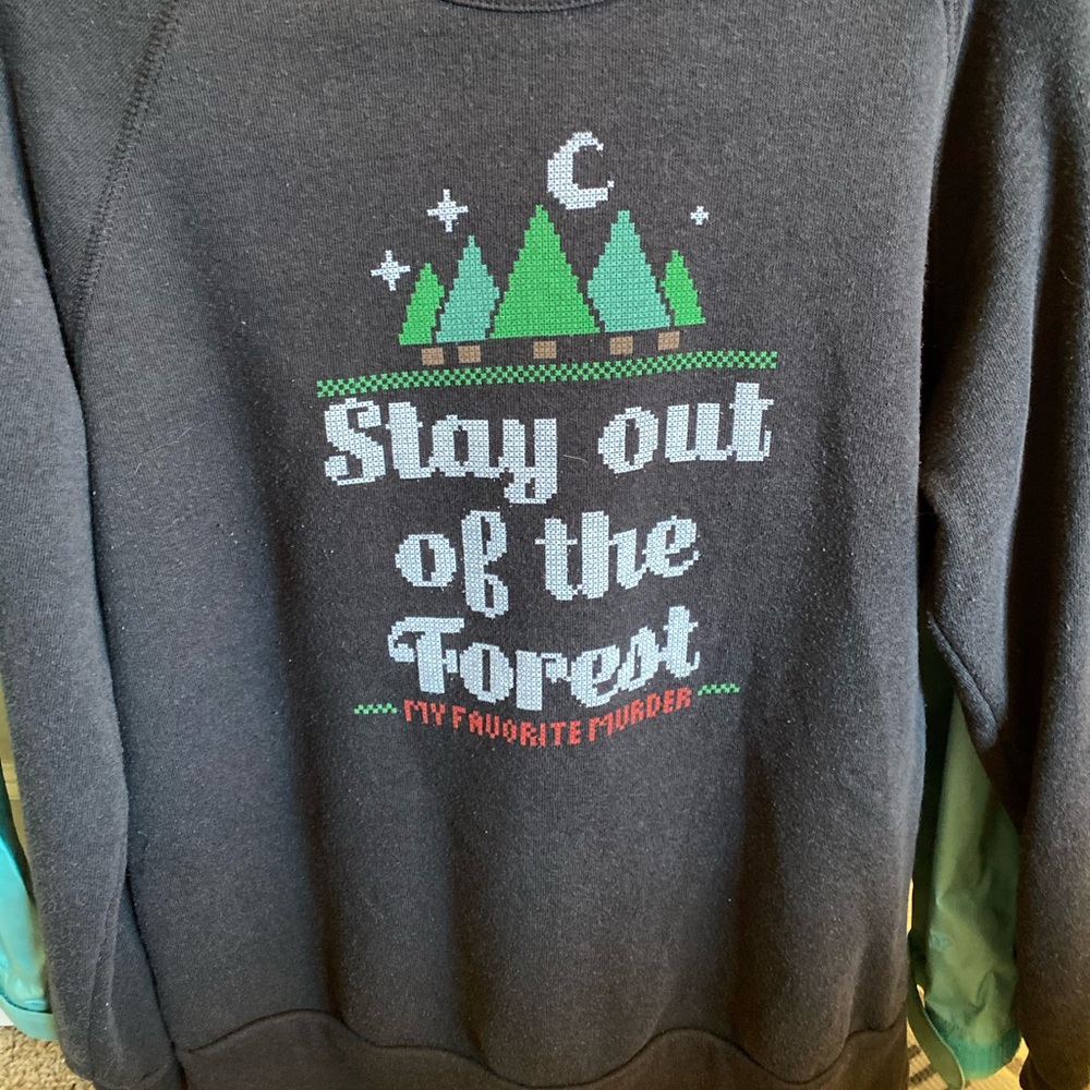 My favorite murder crewneck black
